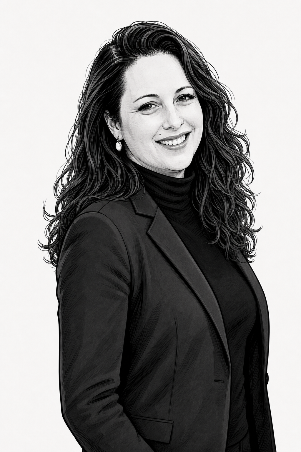 Profieltekening van Ariena.